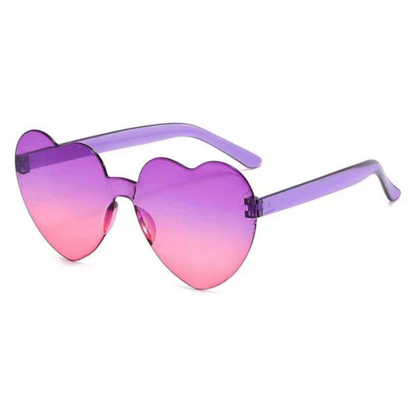 Fashion Purple On Top And Pink On Bottom Pc Love Sunglasses