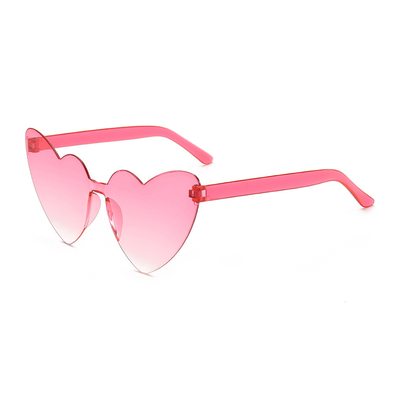 Fashion Gradient Powder Pc Love Sunglasses