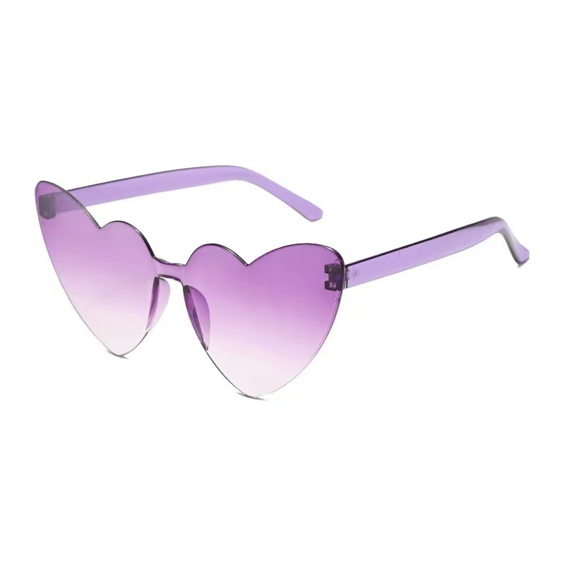 Fashion Double Purple Pc Love Sunglasses