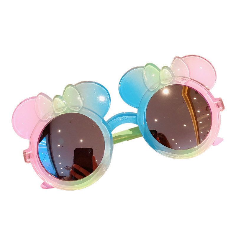 Fashion Mickey Powder Pc Mickey Mouse Childrens Sunglasses