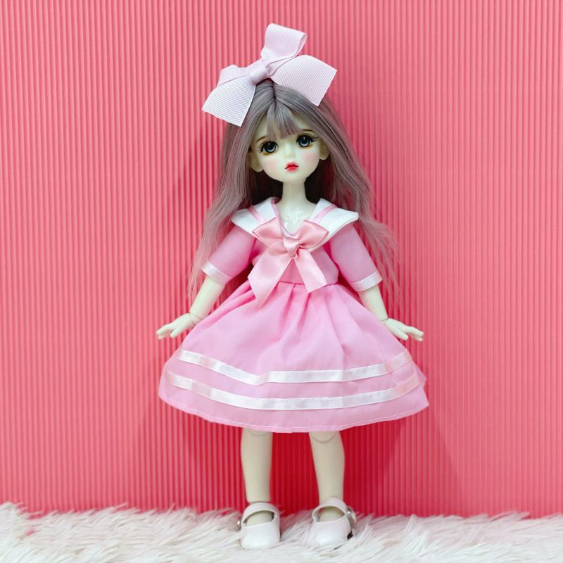 Fashion 6# Polyester Cartoon 20cm Doll Cotton Doll Clothes Set  Cloth