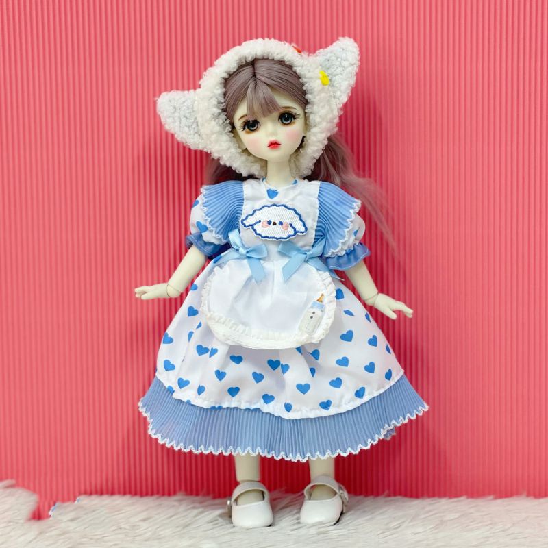 Fashion 8# Polyester Cartoon 20cm Doll Cotton Doll Clothes Set  Cloth