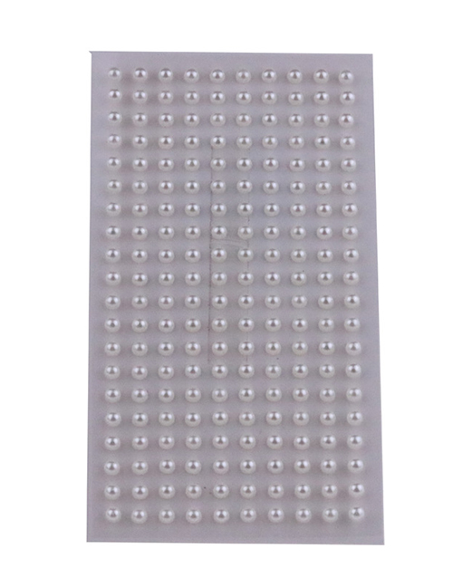 Fashion 160 4mm Pearls Geometric Pearl Adhesive Free Nail Art Sticker