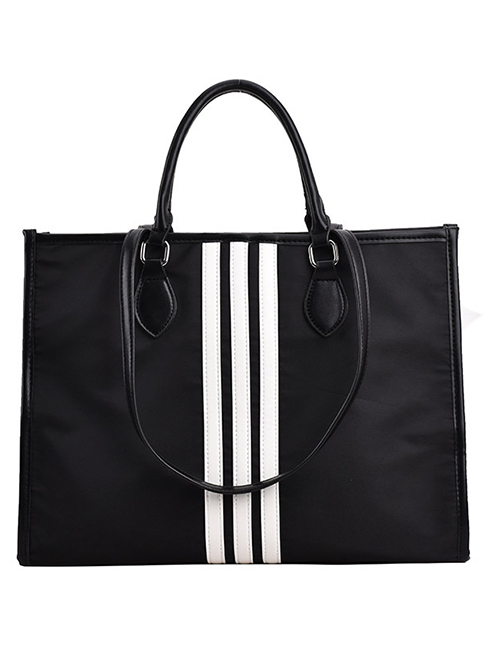 Fashion Black Oxford Cloth Large Capacity Handbag