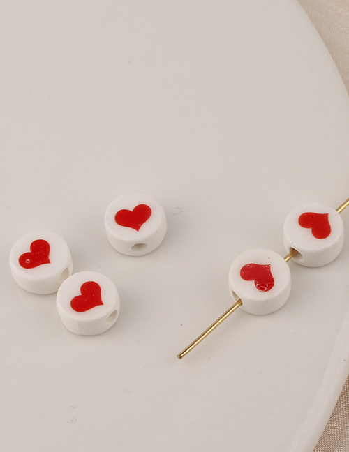 Fashion 1#8mm Love Heart (one) Heart Ceramic Bead Beading Accessories
