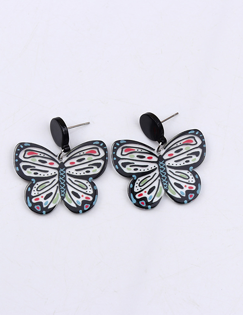 Fashion 2# Acrylic Butterfly Earrings