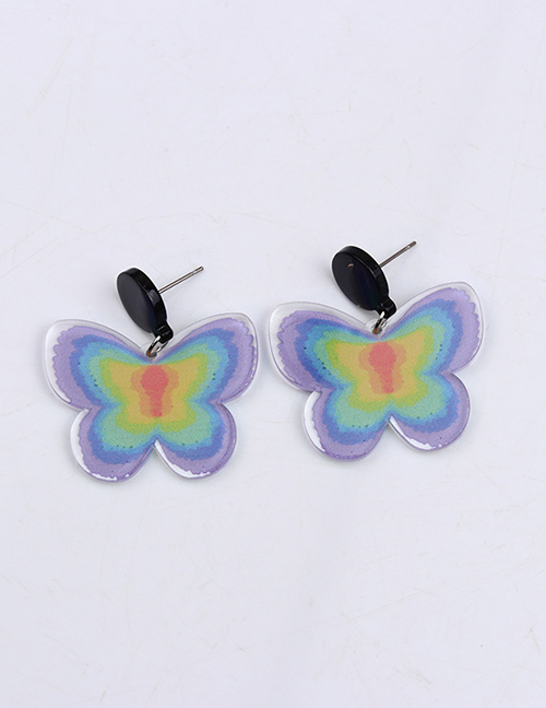 Fashion 3# Acrylic Butterfly Earrings