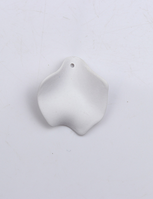 Fashion 10 Small White Petals Acrylic Geometric Petal Stud Earrings