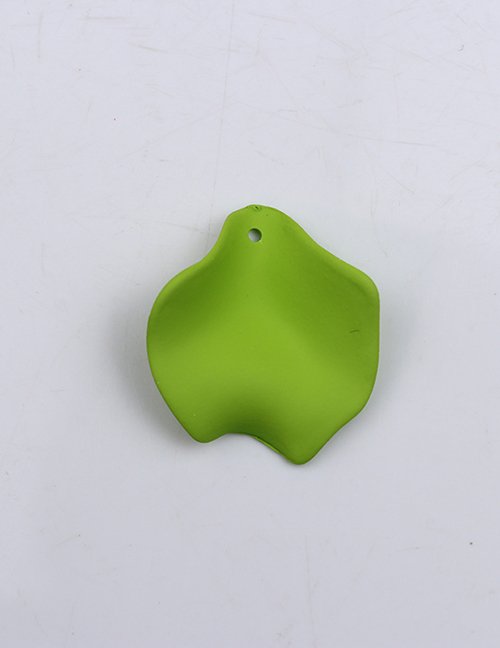 Fashion 10 Small Green Petals Acrylic Geometric Petal Stud Earrings