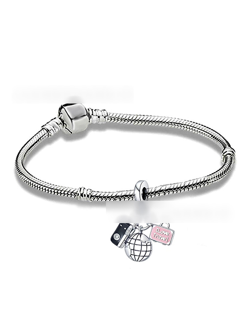 Fashion 27# Alloy Diamond Geometric Cartoon Multi-element Bracelet