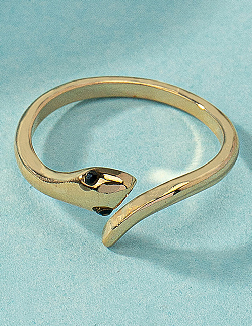 Fashion Gold Snake Split Open Ring