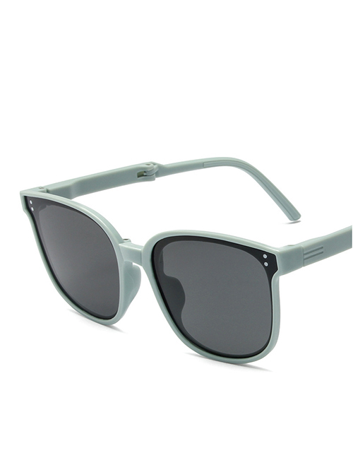 Fashion Gray Frame Blue Pc Large Frame Sunglasses