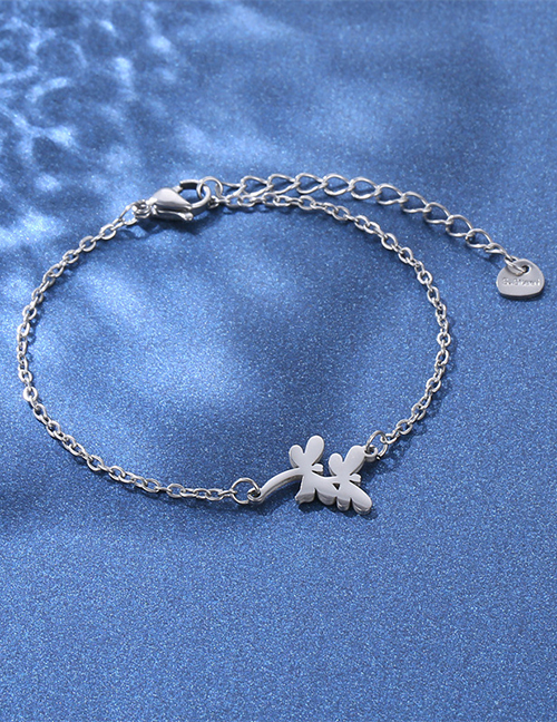 Fashion 15# Stainless Steel Dragonfly Bracelet