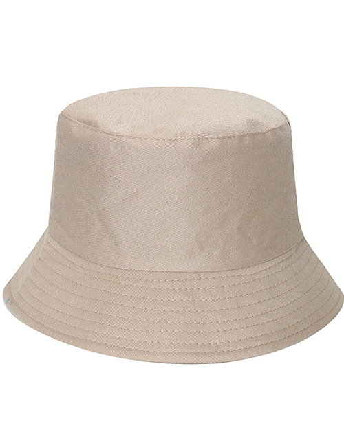 Fashion Khaki Solid Color Light Board Bucket Hat