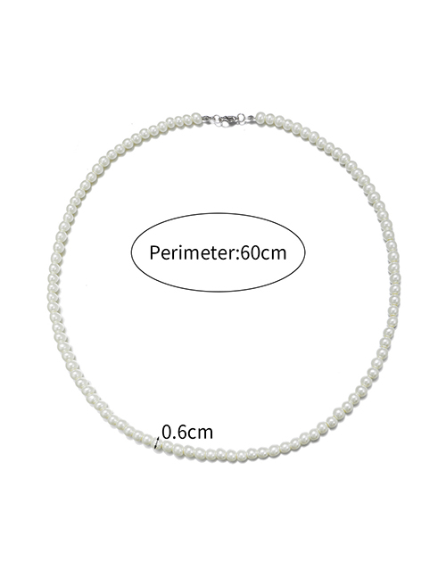 Fashion 6mm Pearl - 60cm Long Pearl Beaded Necklace