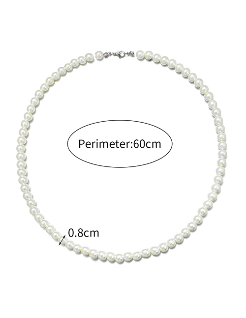 Fashion 8mm Pearl - 60cm Long Pearl Beaded Necklace