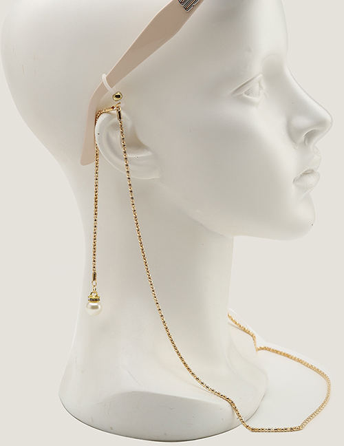 Fashion Gold Metal Geometric Chain Glasses Chain