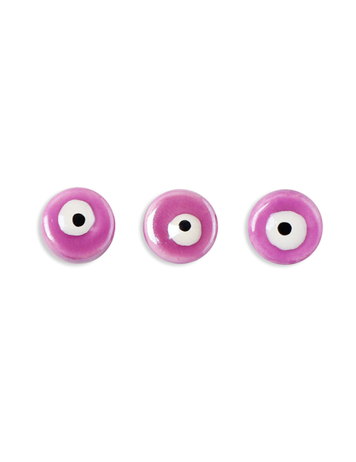 Fashion Purple Ceramic Colored Eye Beads