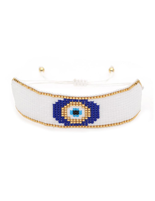 Fashion 6# Bead Woven Eye Bracelet