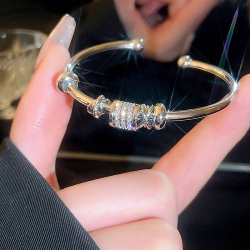Fashion 17#bracelet-silver Geometry Resin Geometric Bracelet