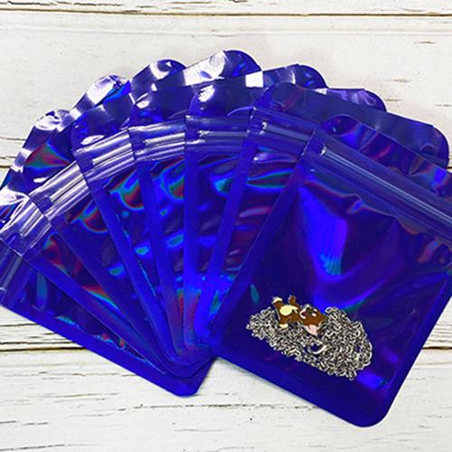 Fashion Blue (thickened)*12x18cm 100pcs Plastic Transparent Square Seal Bag