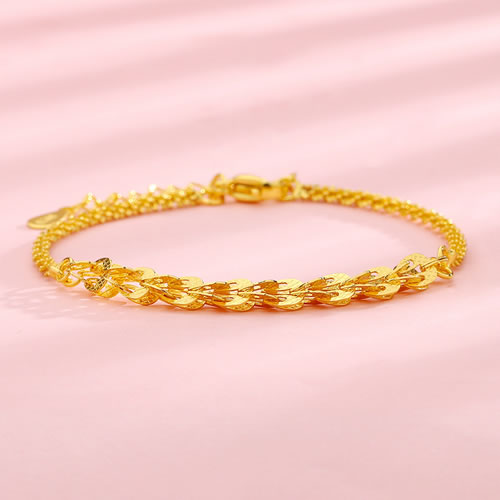Fashion Gypsophila Bracelet (gold) Pure Copper Starry Phoenix Tail Chain Bracelet