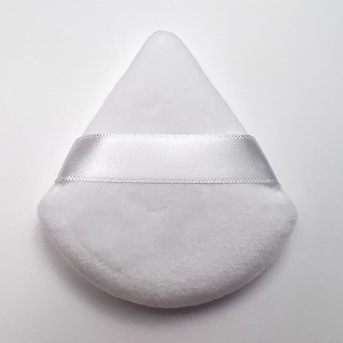 Fashion White Nude Crystal Velvet Triangle Sponge Air Cushion