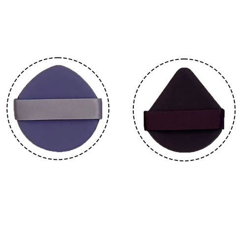 Fashion Light Purple 2+deep Purple 1 Geometric Drop-shaped Sponge Makeup Air Cushion