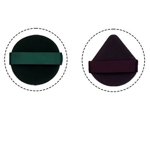 Fashion Dark Green 2+deep Purple 1 Geometric Drop-shaped Sponge Makeup Air Cushion