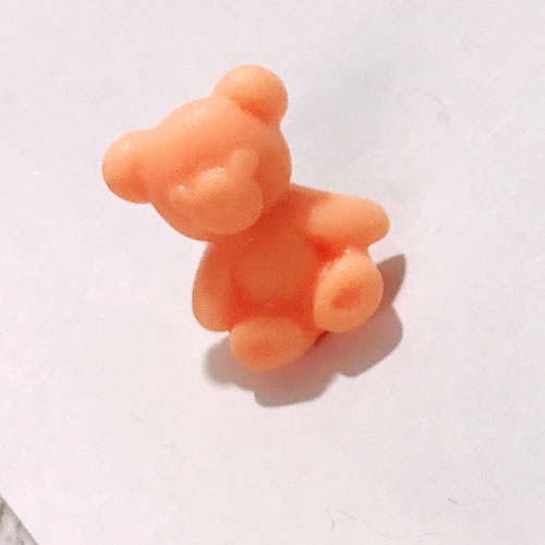 Fashion Candy Bear Tangerine Resin Cartoon Bear Badge