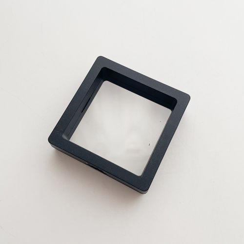 Fashion 7*7cm Small Jewelry Box Plastic Square Suspension Box