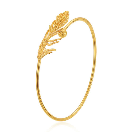 Fashion Gold Metal Irregular Leaf Bracelet