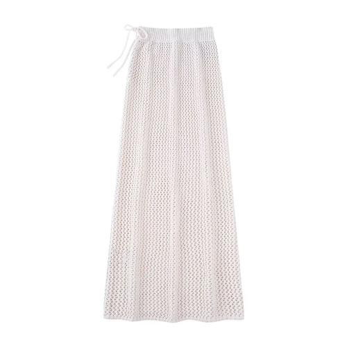 Fashion Off White Crochet Skirt