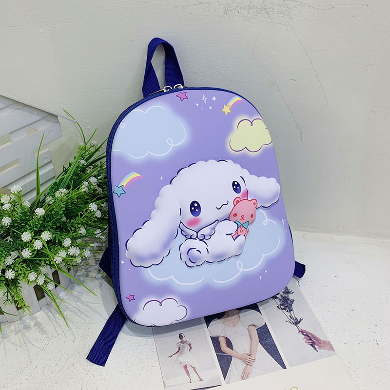 Fashion Purple Lamb Eva Printed Hard Shell Children's Backpack