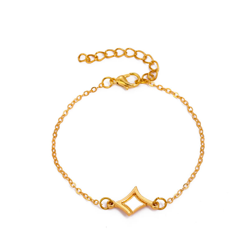 Fashion Bracelet Alloy Geometric Rhombus Bracelet