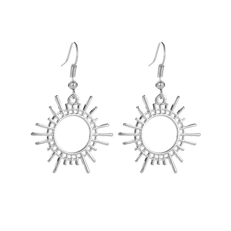 Fashion 18# Alloy Geometric Sun Earrings