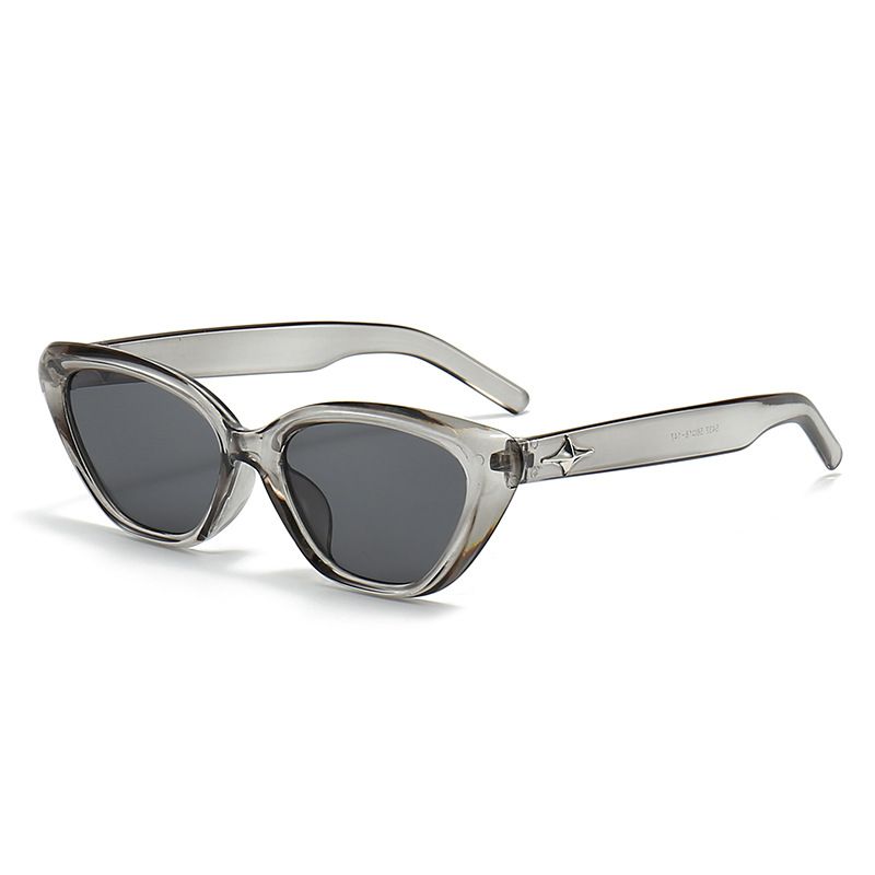 Fashion Gray Frame Black Gray Film Pc Cat Eye Small Frame Sunglasses