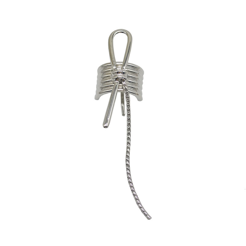 Fashion Silver Metal Knot Geometric Hairpin