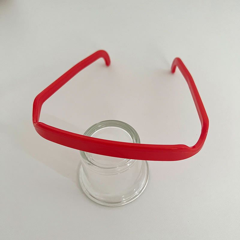 Fashion Red Glasses Headband Acrylic Geometric Square Headband