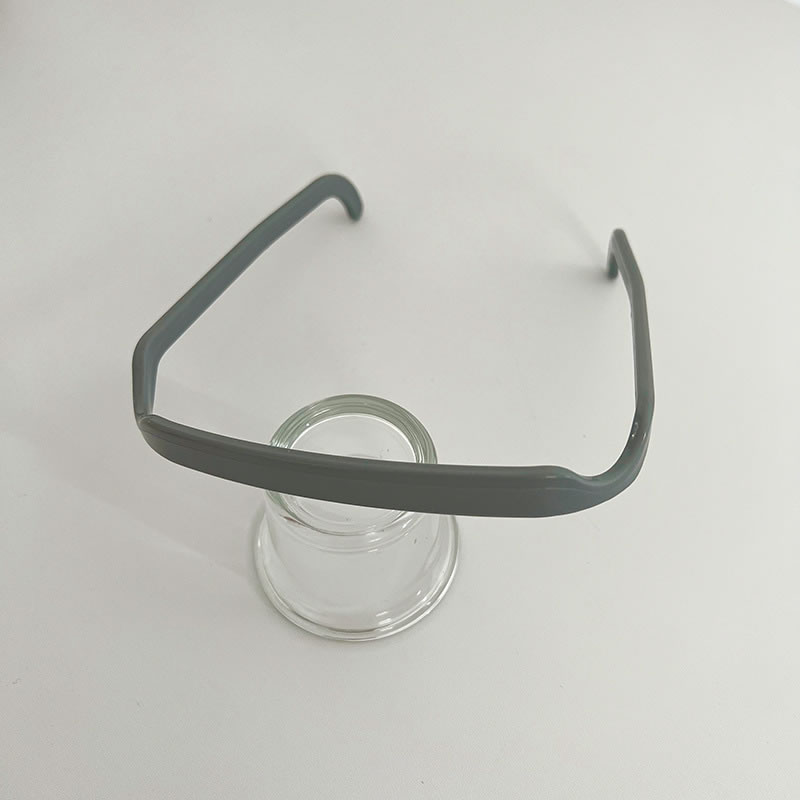 Fashion Gray Glasses Headband Acrylic Geometric Square Headband