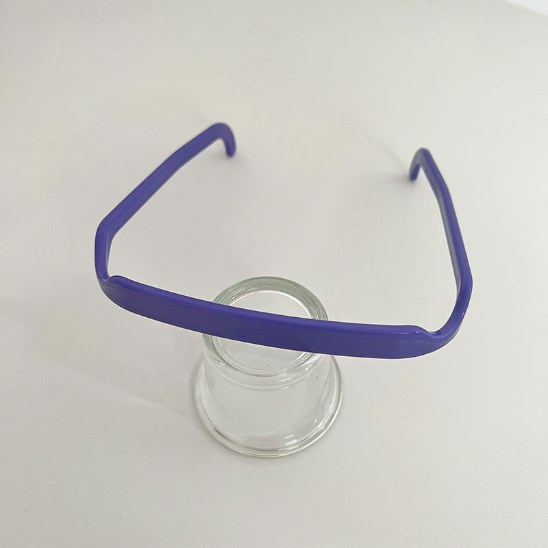 Fashion Dark Blue Glasses Headband Acrylic Geometric Square Headband