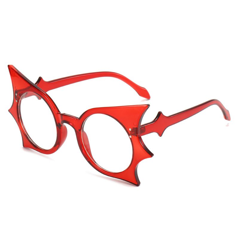 Fashion Red Box Pc Bat Flat Mirror Glasses
