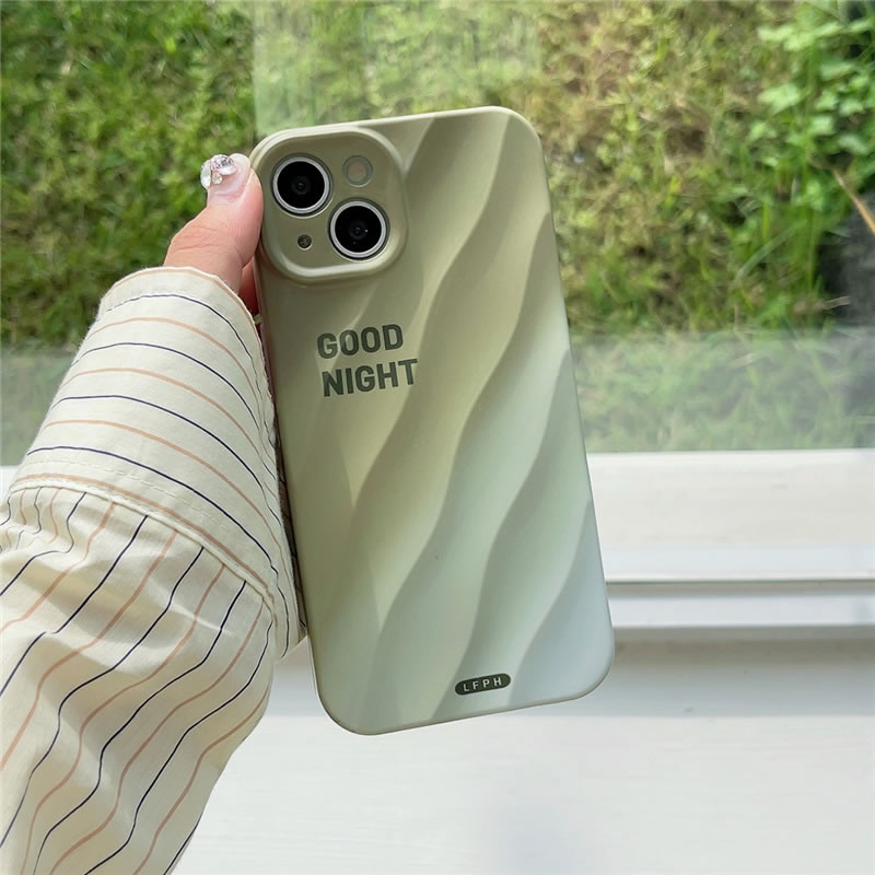 Fashion Gradient Green Water Ripple Iphone Case