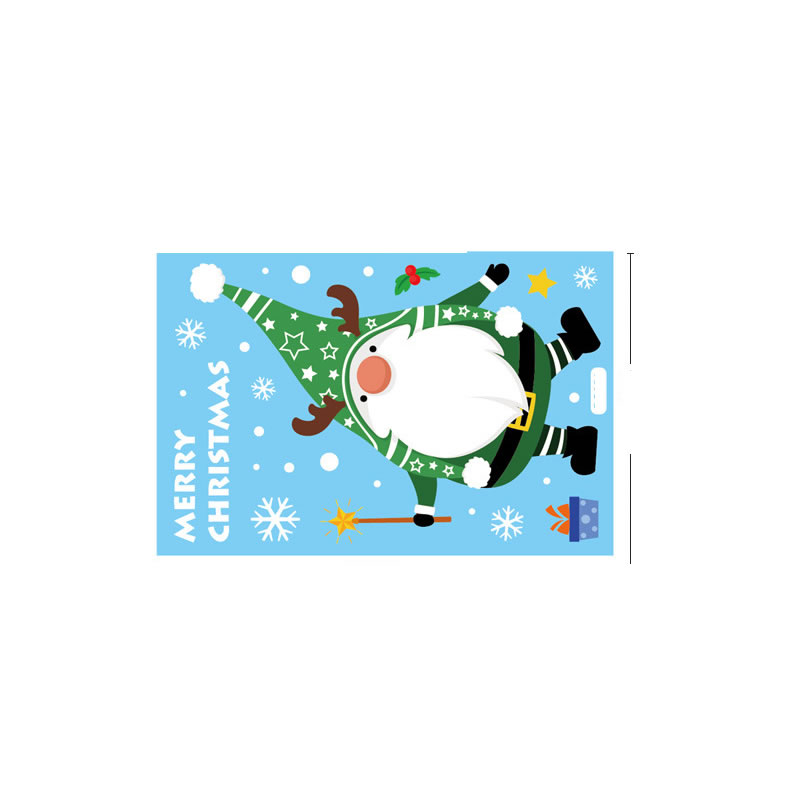 Fashion Color Static Sticker-bq054 Christmas Window Stickers