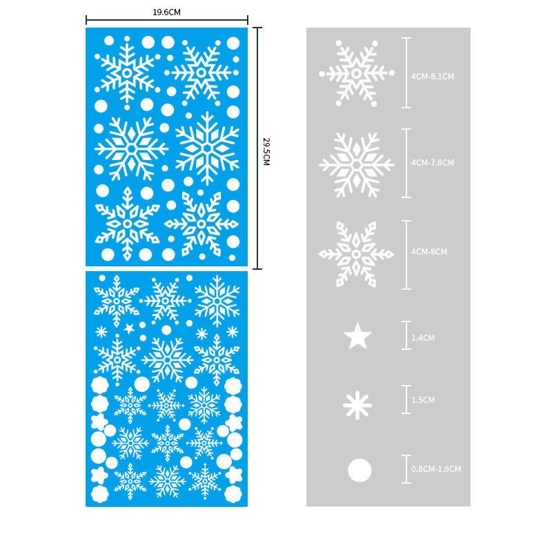 Fashion Snowflake Static Sticker-bq012 Christmas Window Stickers