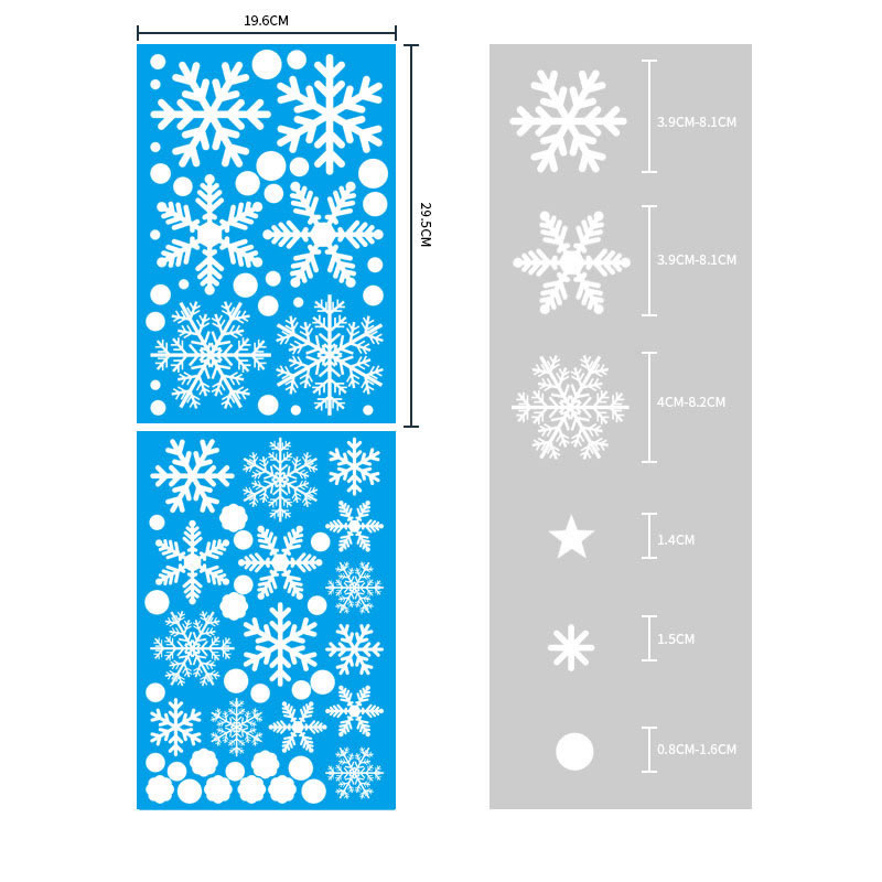Fashion Snowflake Sticker Bq013 Christmas Window Stickers