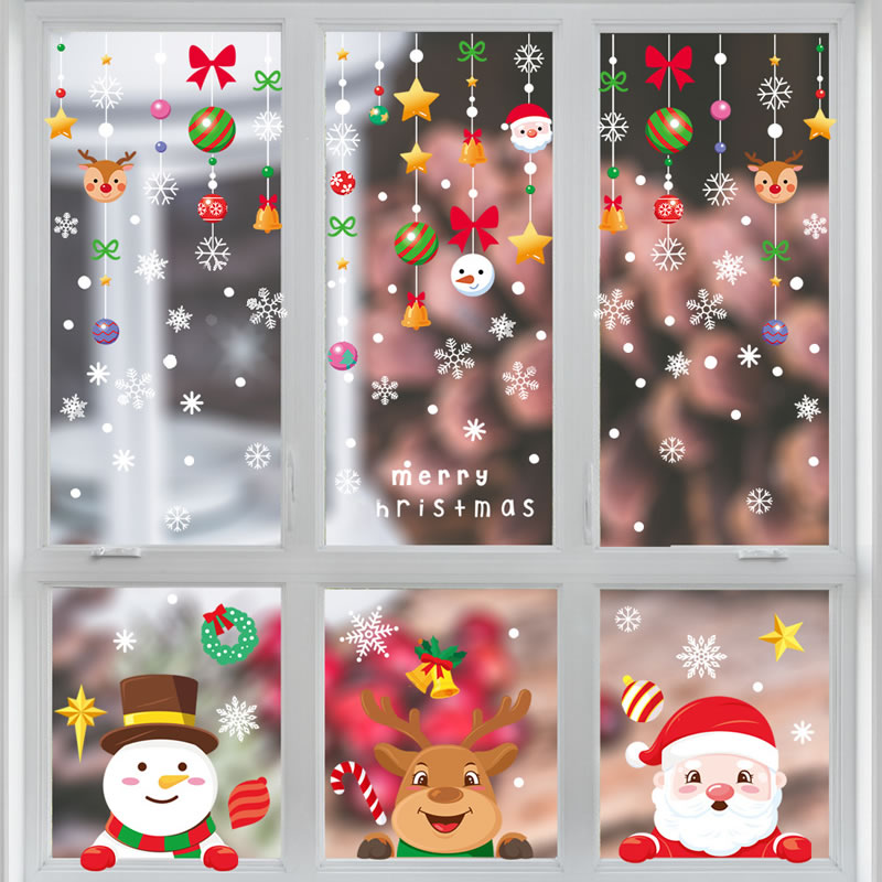 Fashion Bq009-10-11-85 Christmas Window Stickers