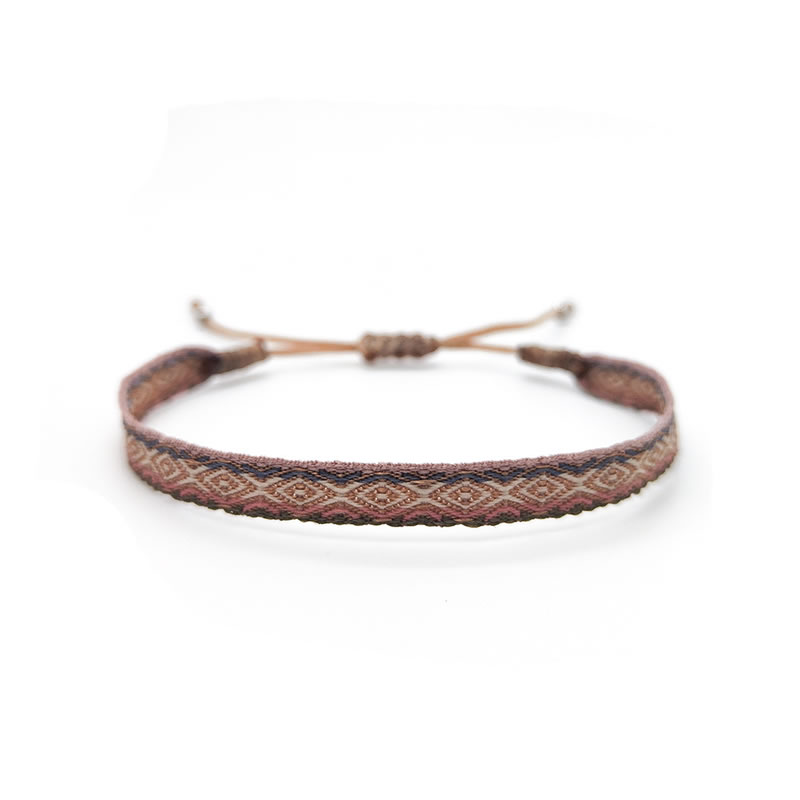 Fashion 11# Patterned Woven Web Bracelet