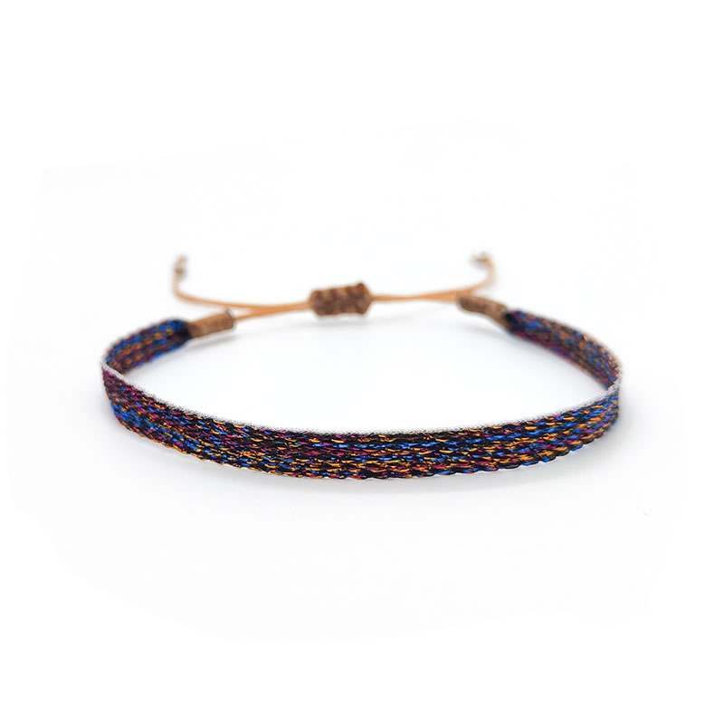 Fashion 17# Patterned Woven Web Bracelet