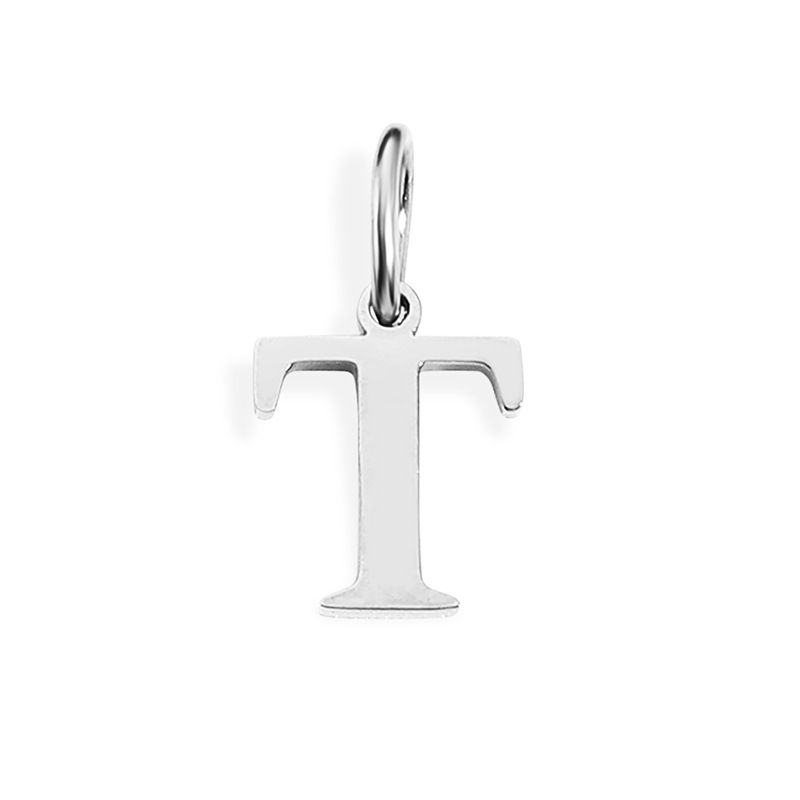 Fashion T-stainless Steel Color Stainless Steel 26 Letters Diy Pendant